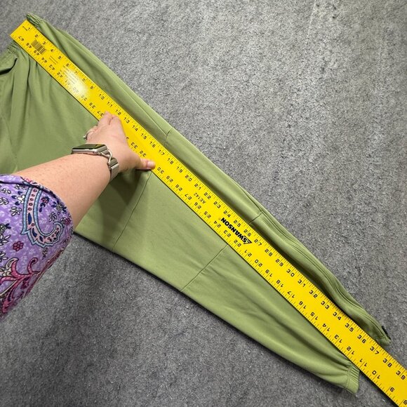 Nike Dri-FIT Challenger Woven Running Pants Men M Green 27" Ankle Zip Tapered - Picture 12 of 16